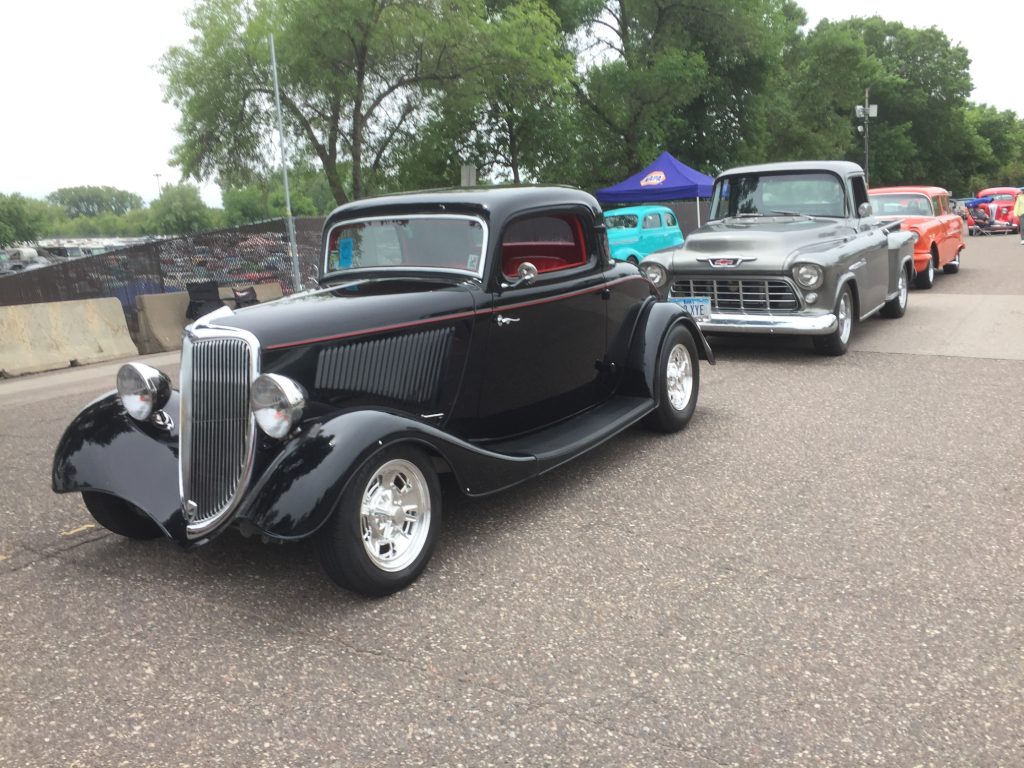 car show, row of streetrods
