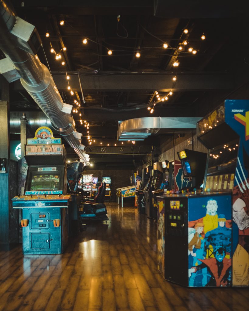 arcade full of video games