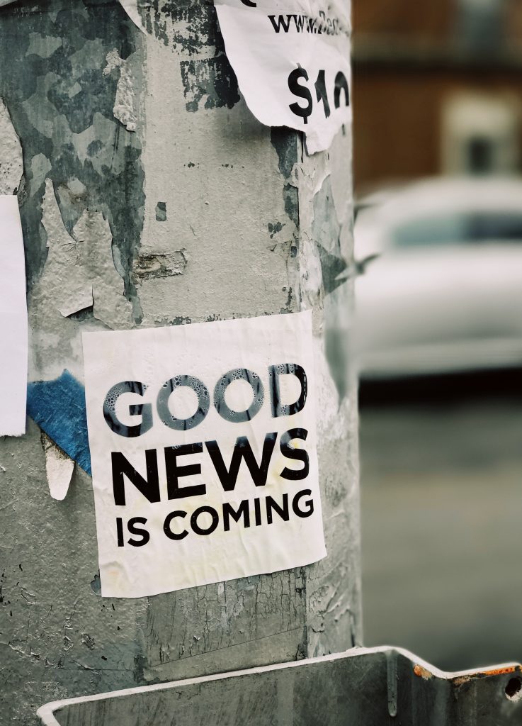 good news is coming